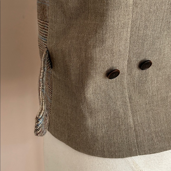 Zara women’s wool blend plaid vest and pant set - Picture 8 of 16